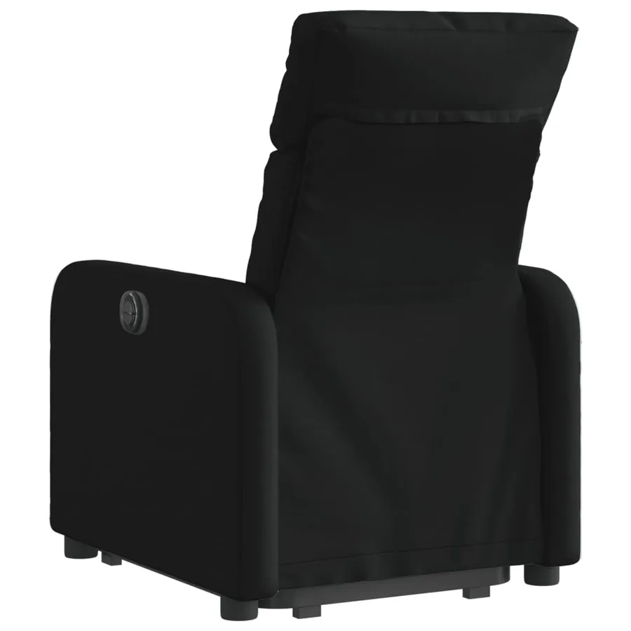 Fauteuil inclinable noir tissu - 5