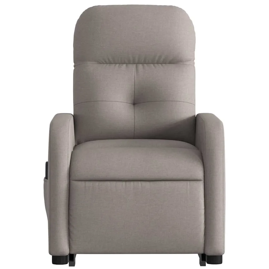 Fauteuil inclinable de massage Taupe Tissu - 9