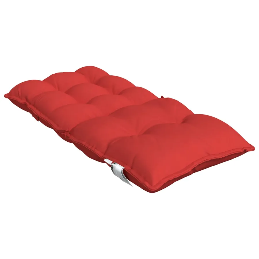 Coussins de chaise à dossier bas lot de 6 rouge tissu oxford - 6