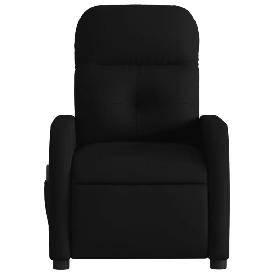 Fauteuil inclinable de massage noir tissu - 7