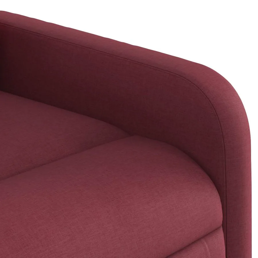 Fauteuil inclinable de massage Rouge bordeaux Tissu - 11