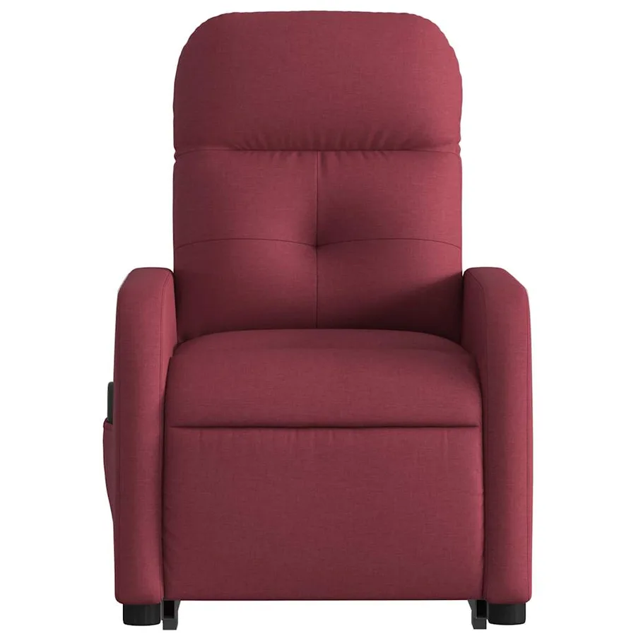 Fauteuil inclinable de massage Rouge bordeaux Tissu - 9