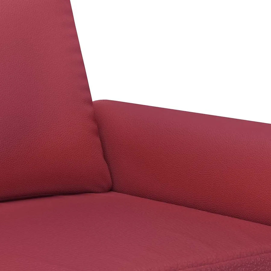 Fauteuil Rouge bordeaux 60 cm Similicuir - 7