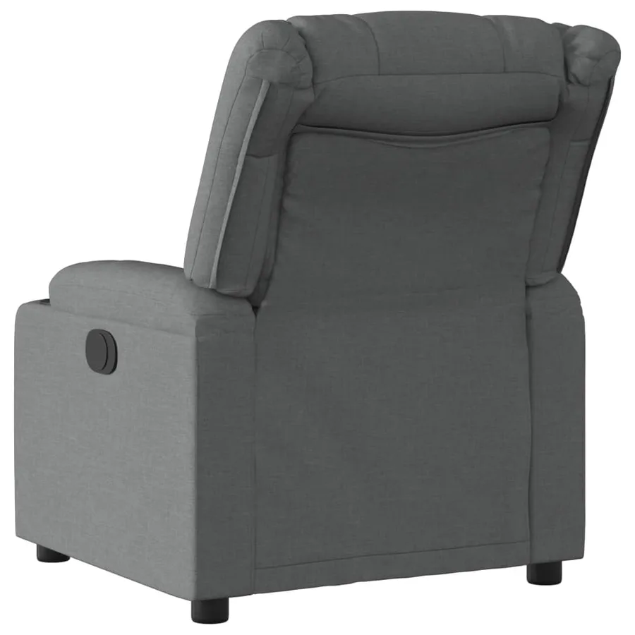 Fauteuil inclinable Gris foncé Tissu - 3