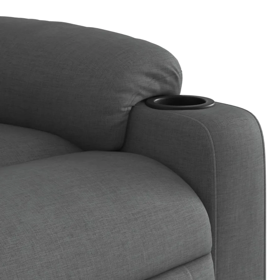 Fauteuil inclinable Gris foncé Tissu - 8