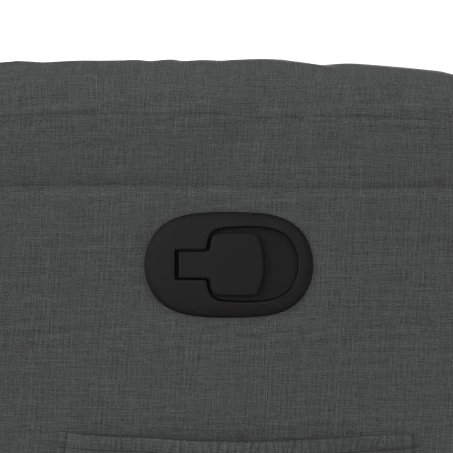 Fauteuil inclinable Gris foncé Tissu - 9