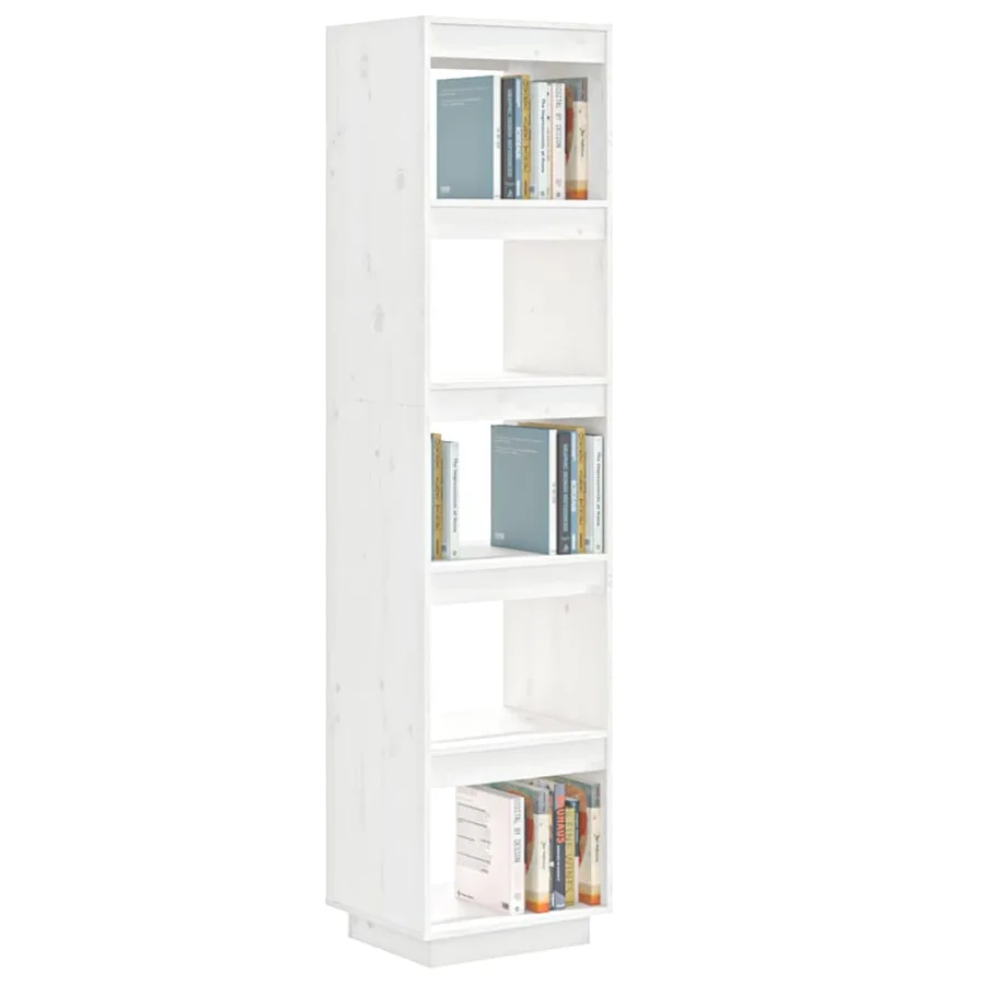 Bibliothèque/Séparateur de pièce Blanc 40x35x167 cm Pin solide - 4