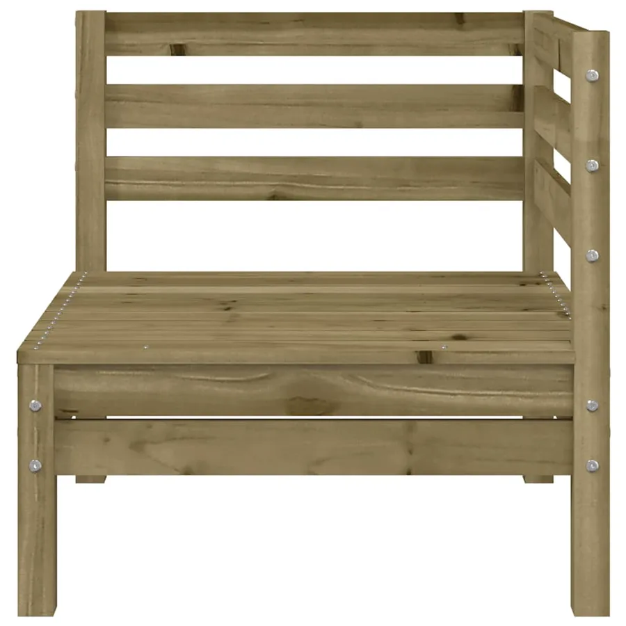 Canapés d'angle de jardin 2 pcs bois de pin imprégné - 5