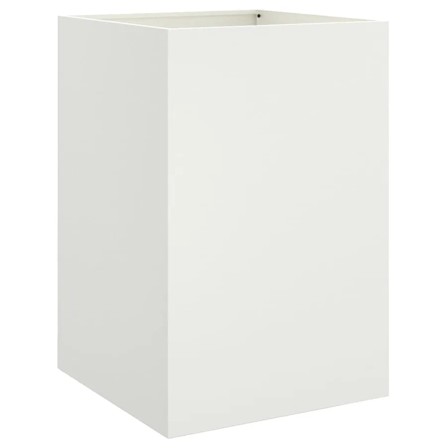 Jardinière blanc 52x48x75 cm acier - 2