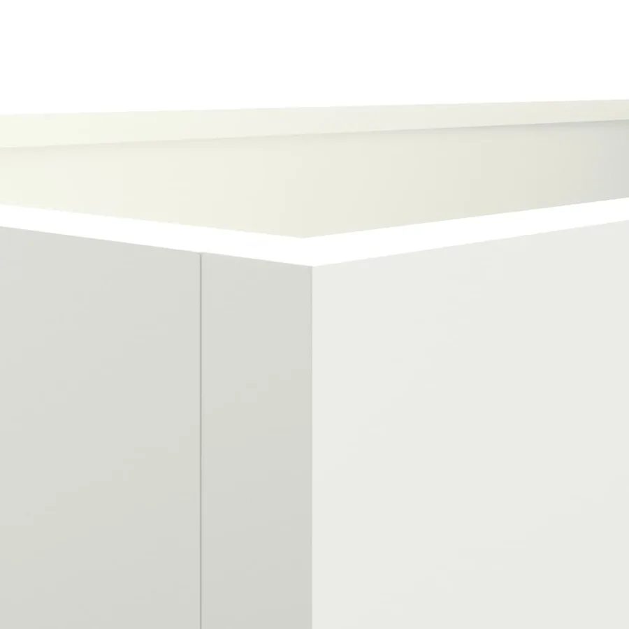 Jardinière blanc 62x47x46 cm acier - 8