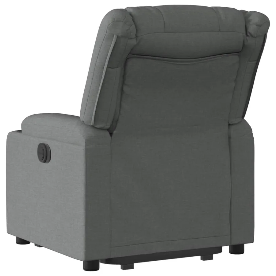 Fauteuil inclinable électrique gris foncé tissu - 5