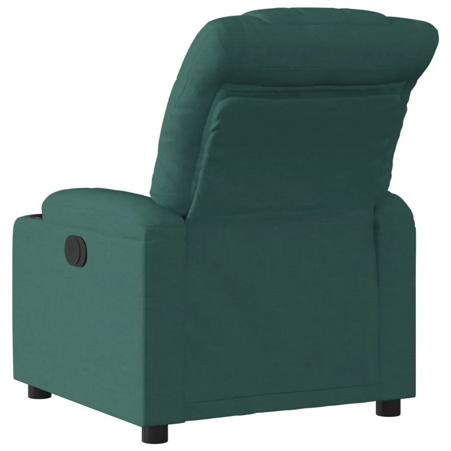Fauteuil inclinable électrique Vert foncé Tissu - 5