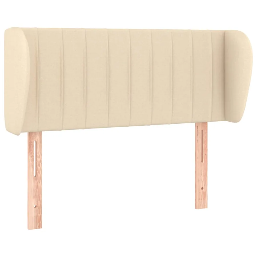 Tête de lit avec oreilles Crème 83x23x78/88 cm Tissu - 2