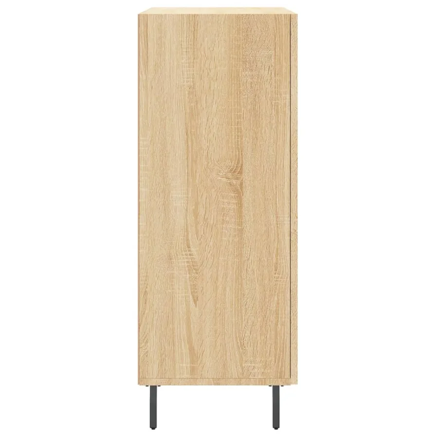Buffet chêne sonoma 69,5x34x90 cm bois d'ingénierie - 7
