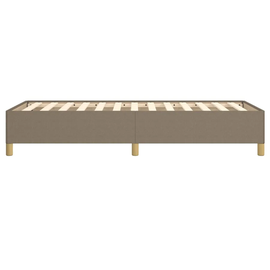 Cadre de lit sans matelas taupe 100x200 cm tissu - 6