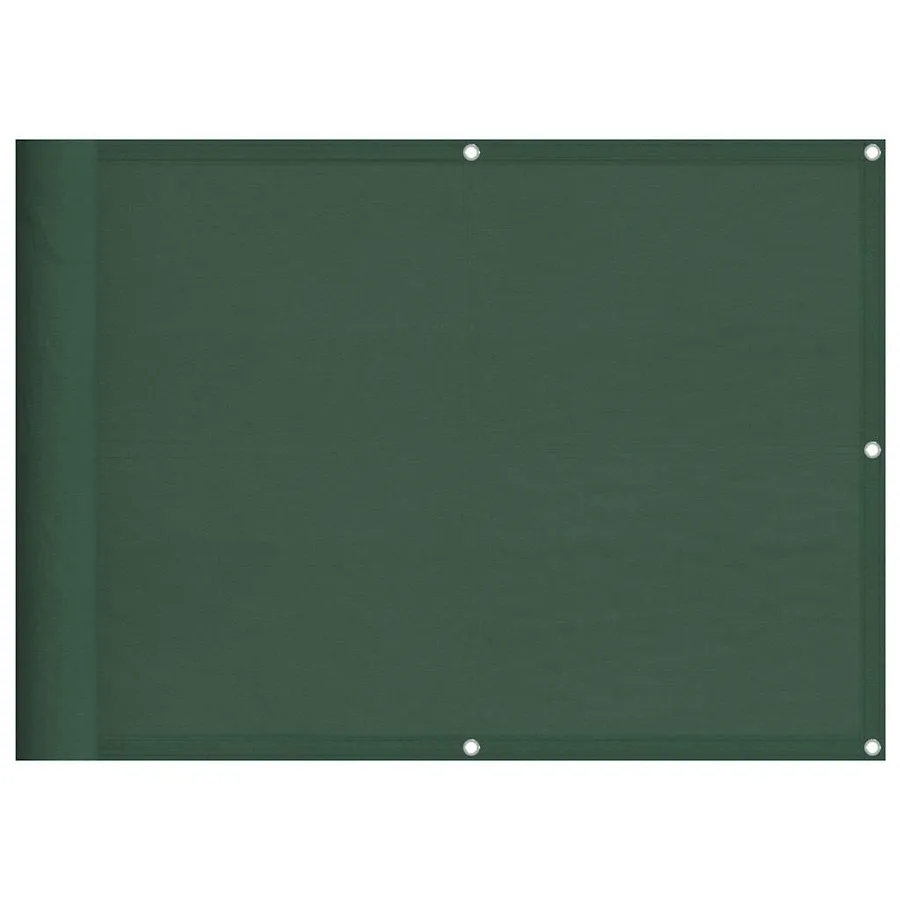 Écran de balcon vert foncé 75x700 cm 100% polyester oxford - 2