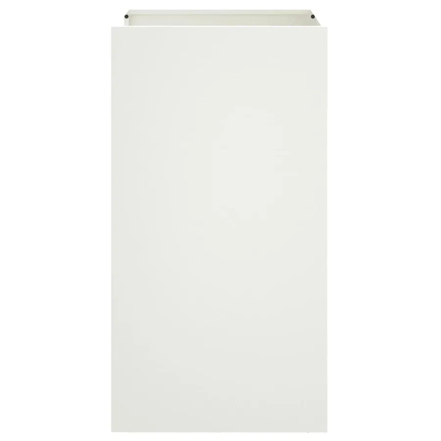 Jardinière blanc 42x38x75 cm acier - 4