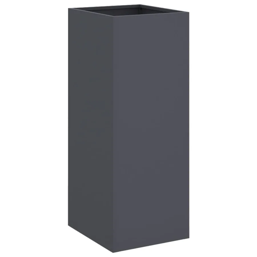 Jardinière anthracite 32x29x75 cm acier - 2