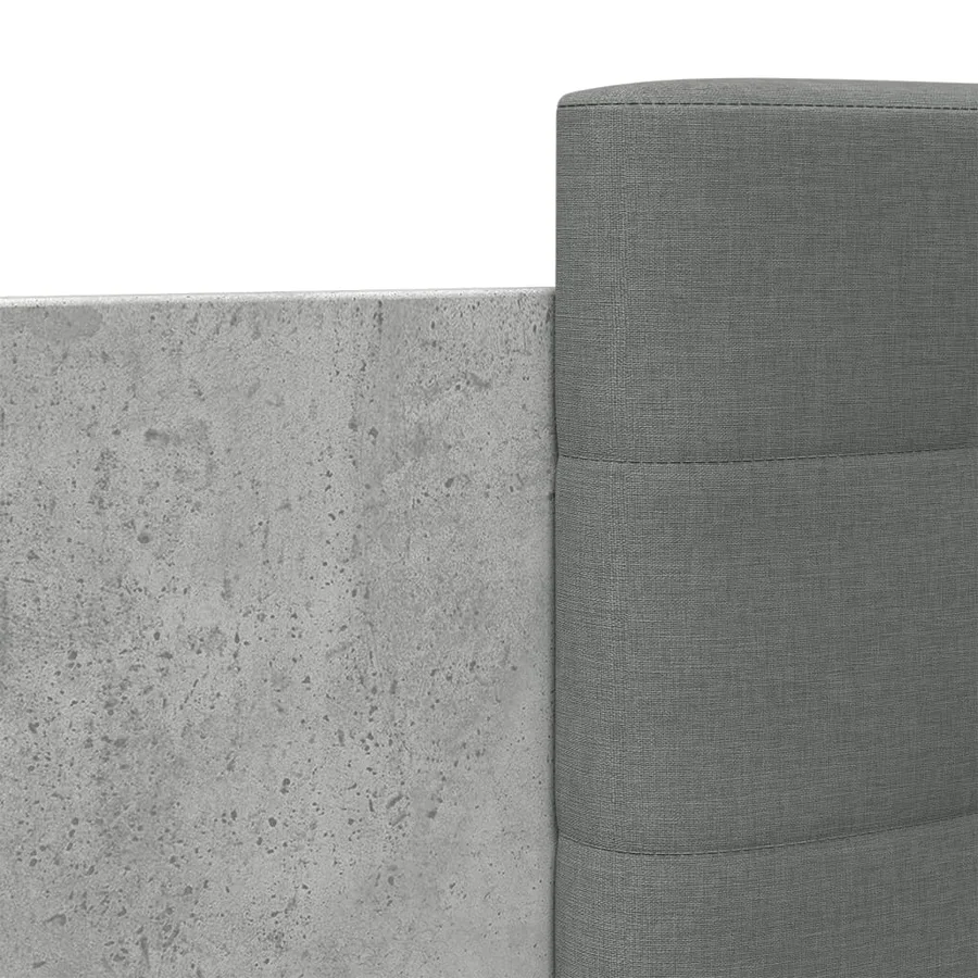 Cadre de lit sans matelas gris béton 100x200 cm - 7