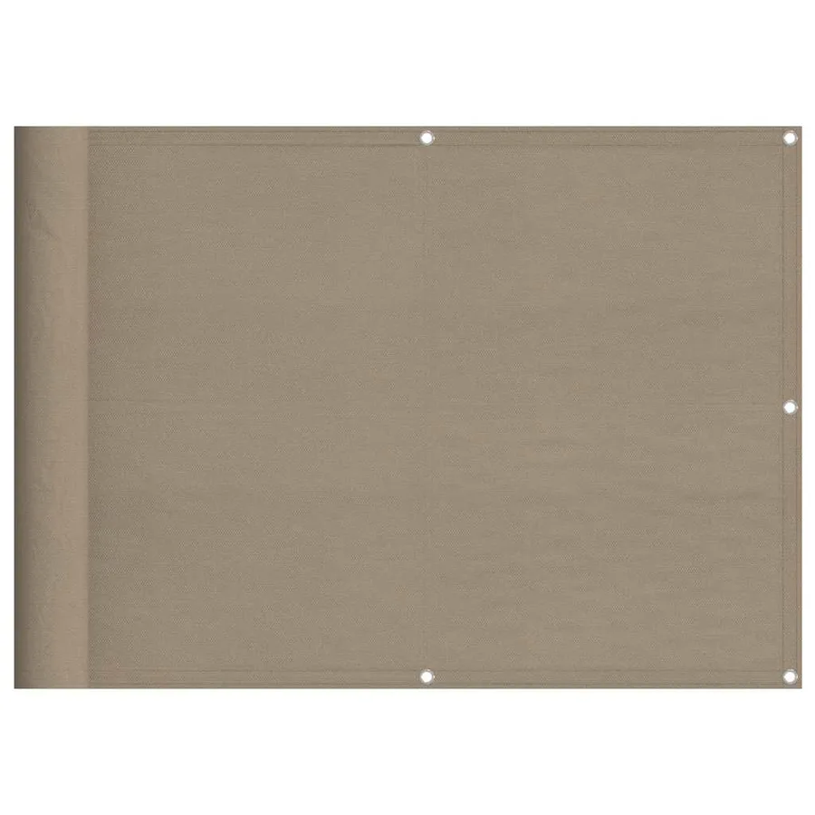 Écran de balcon taupe 75x700 cm 100% polyester oxford - 2