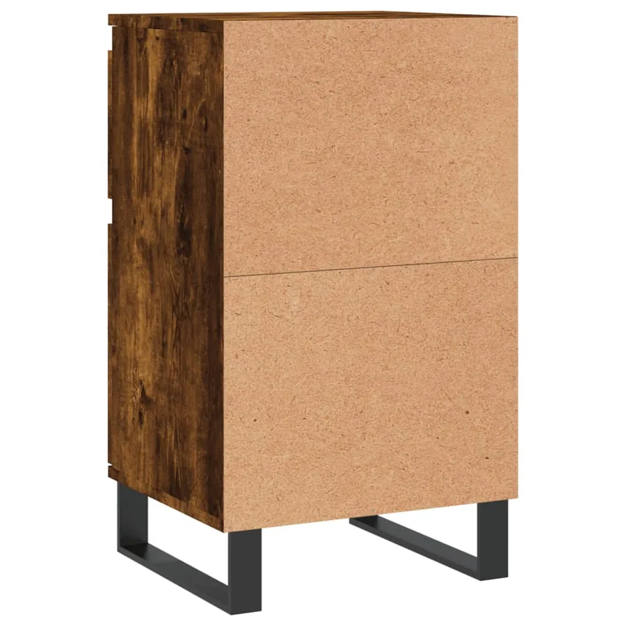 Buffets 2 pcs chêne fumé 40x35x70 cm bois d'ingénierie - 9