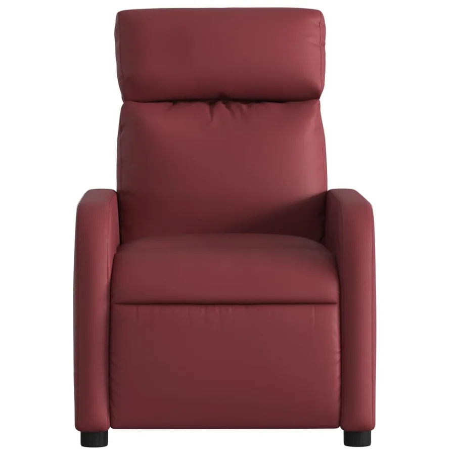 Fauteuil de massage inclinable Rouge bordeaux Similicuir - 7