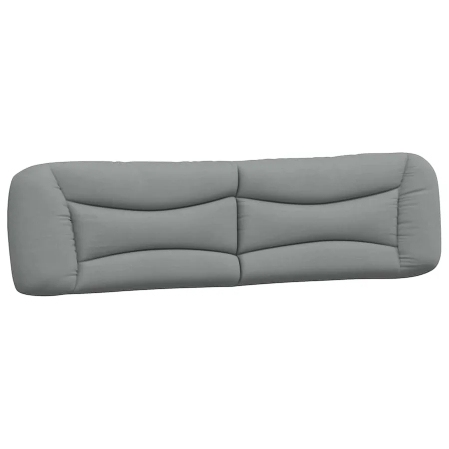 Cadre de lit sans matelas Hvar gris clair 200x200 cm tissu - 8