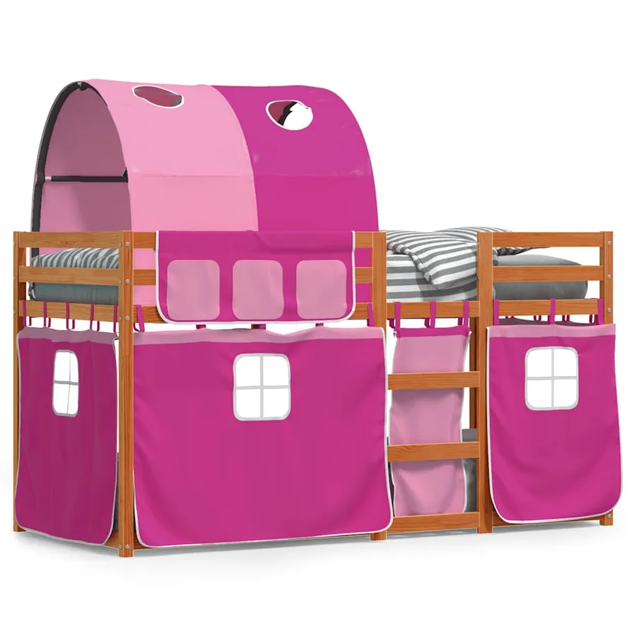 Lit superposé sans matelas 90x200 cm bois de pin massif - 2