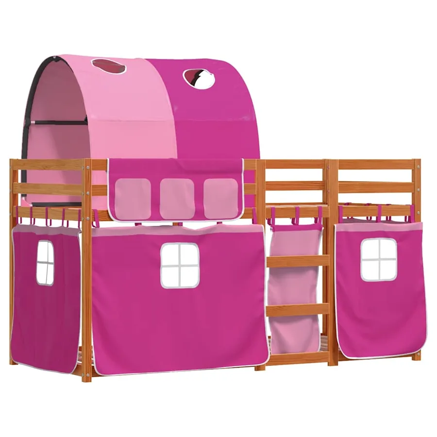 Lit superposé sans matelas 90x200 cm bois de pin massif - 3