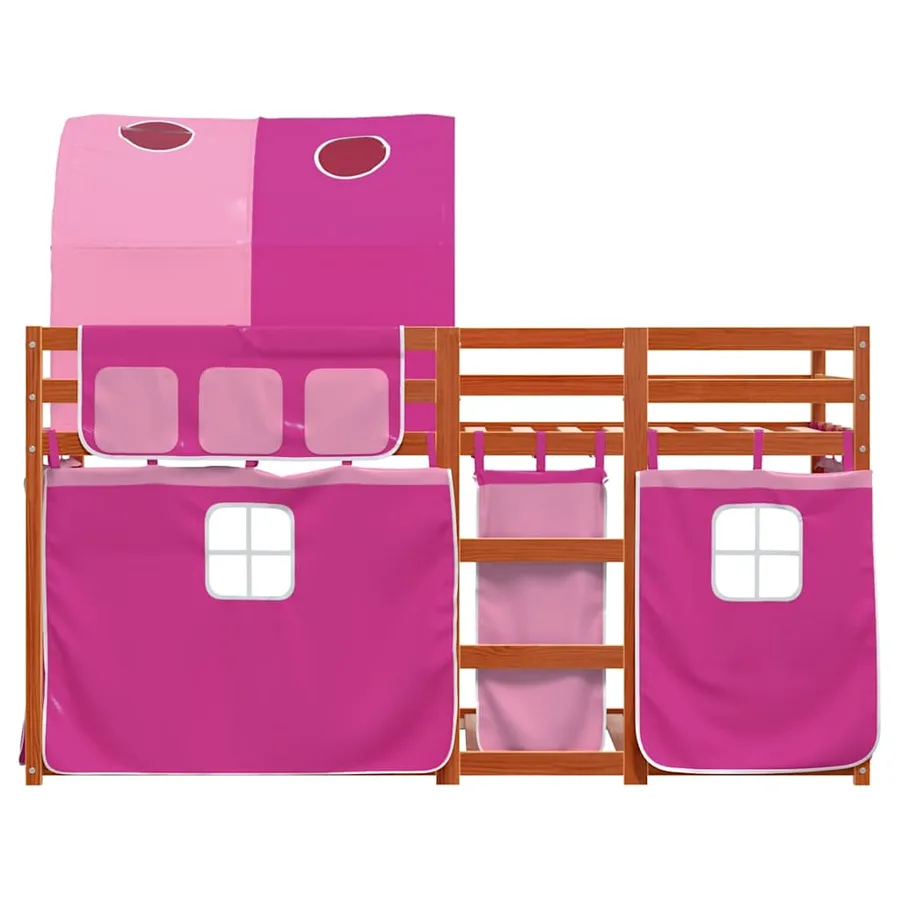 Lit superposé sans matelas 90x200 cm bois de pin massif - 5