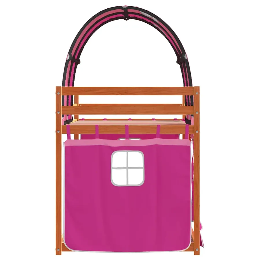 Lit superposé sans matelas 90x200 cm bois de pin massif - 6