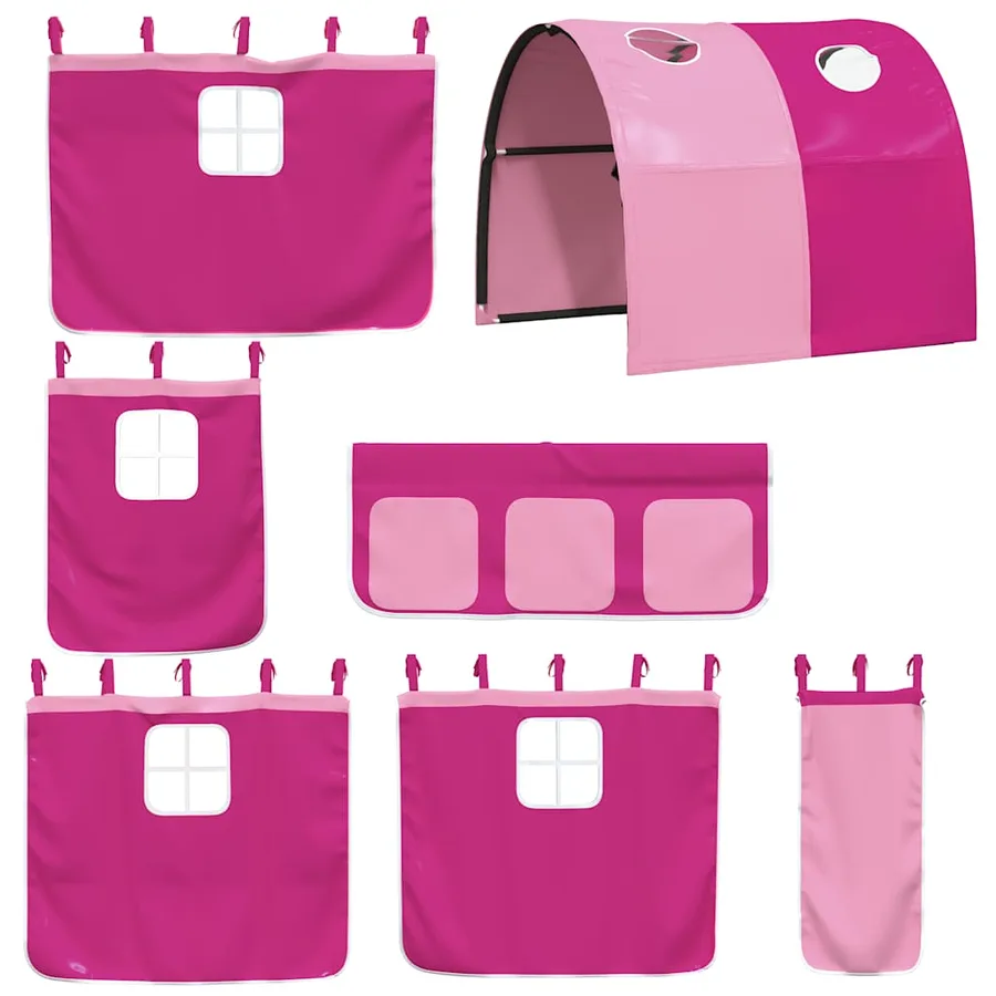 Lit superposé sans matelas 90x200 cm bois de pin massif - 9