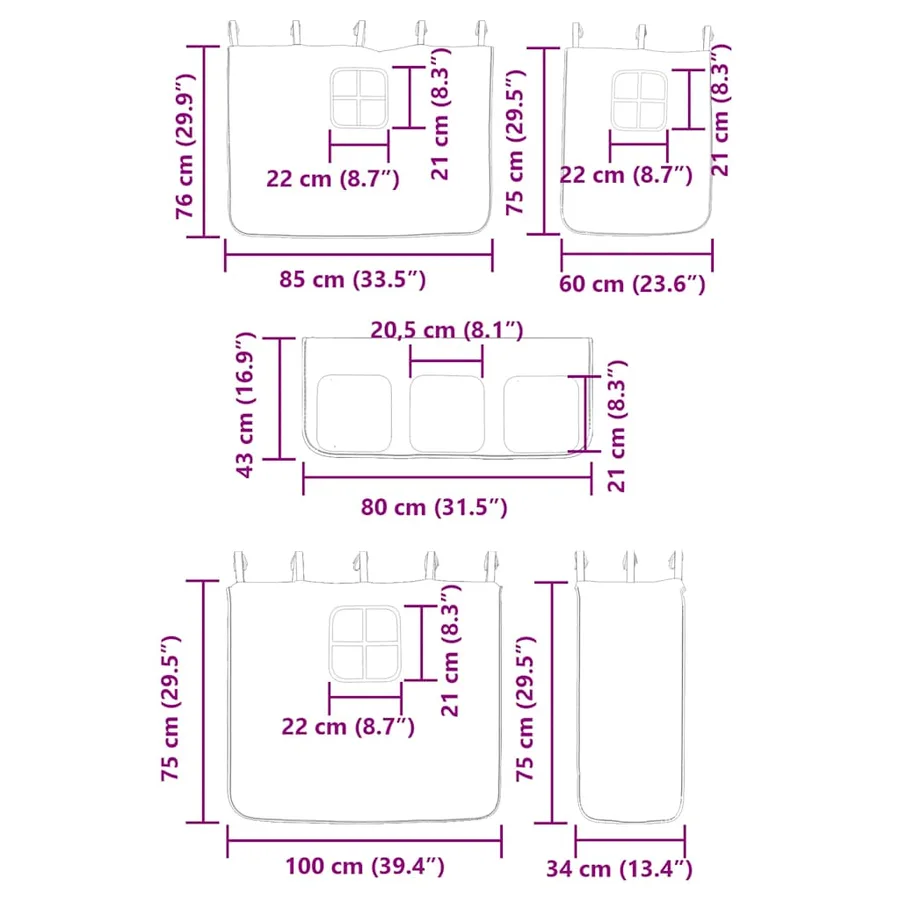 Lit superposé sans matelas 90x190 cm bois de pin massif - 16