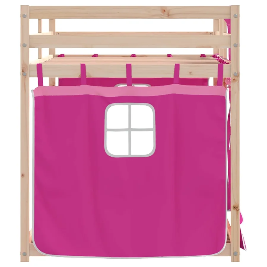Lit superposé sans matelas 90x190 cm bois de pin massif - 6