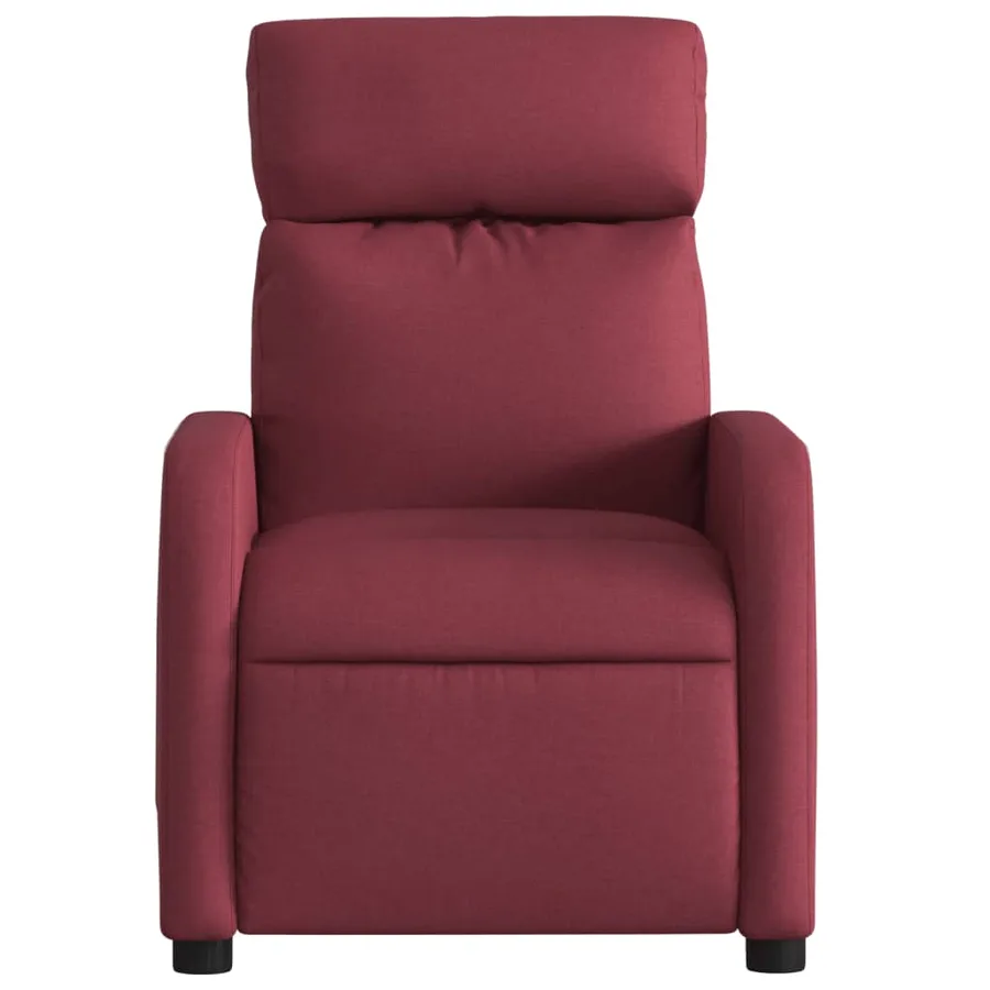 Fauteuil de massage inclinable Rouge bordeaux Tissu - 7