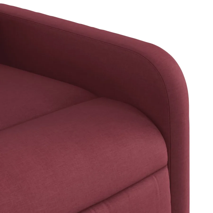 Fauteuil de massage inclinable Rouge bordeaux Tissu - 9