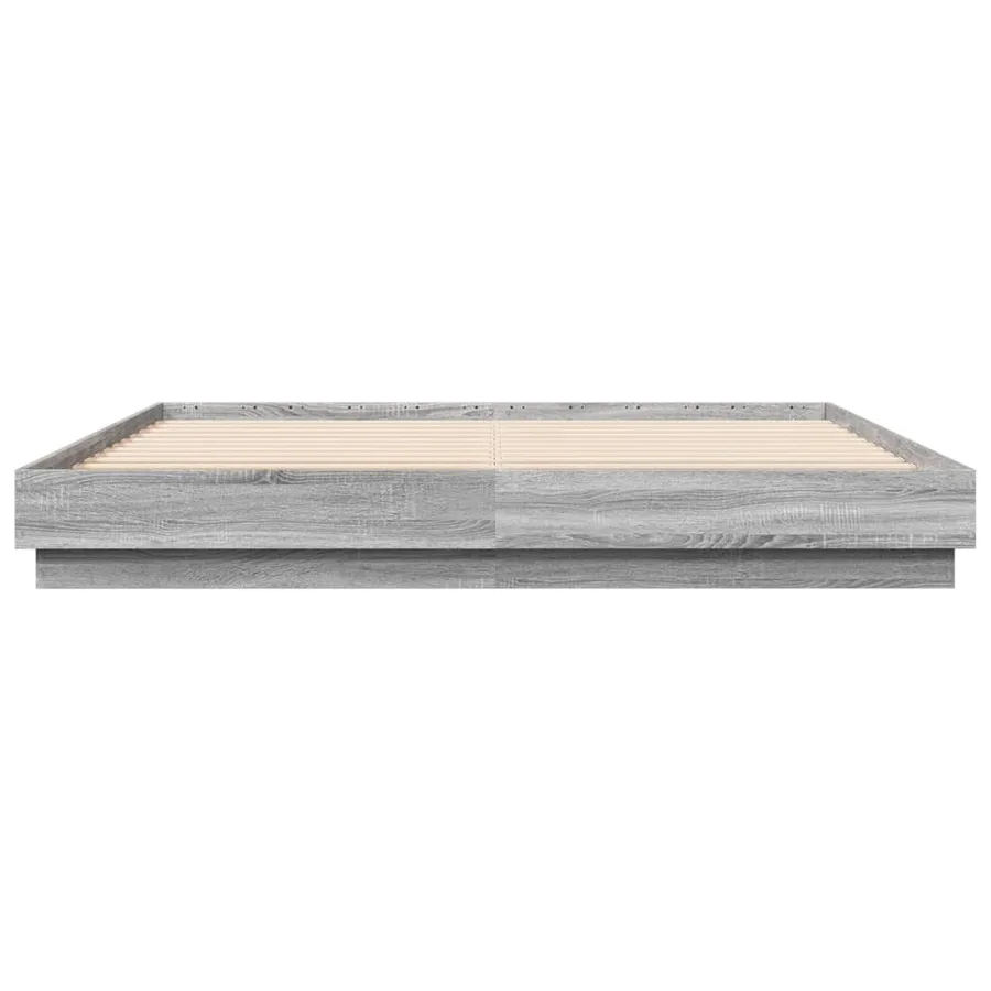 Cadre de lit avec LED sans matelas sonoma gris 180x200 cm - 6