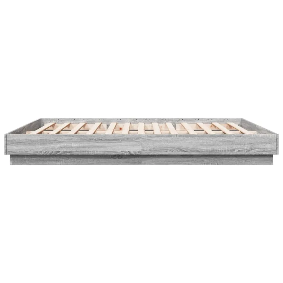 Cadre de lit avec LED sans matelas sonoma gris 180x200 cm - 7