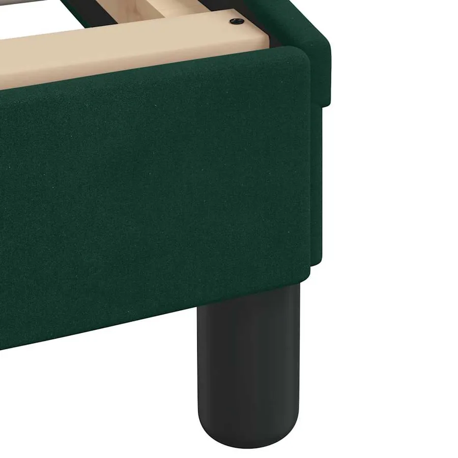 Cadre de lit Dover vert foncé 180x200 cm velours - 7