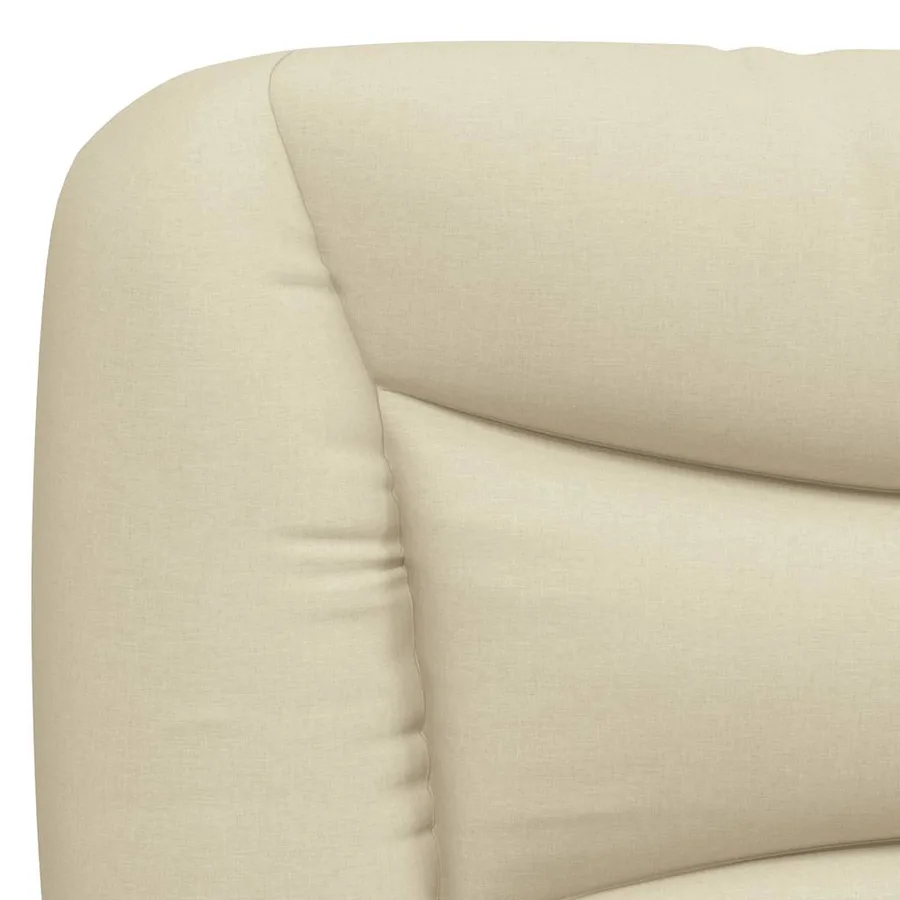 Cadre de lit sans matelas Hvar crème 180x200 cm tissu - 10
