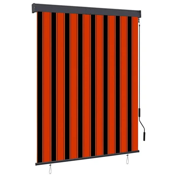 Store roulant d'extérieur 140x250 cm Orange et marron