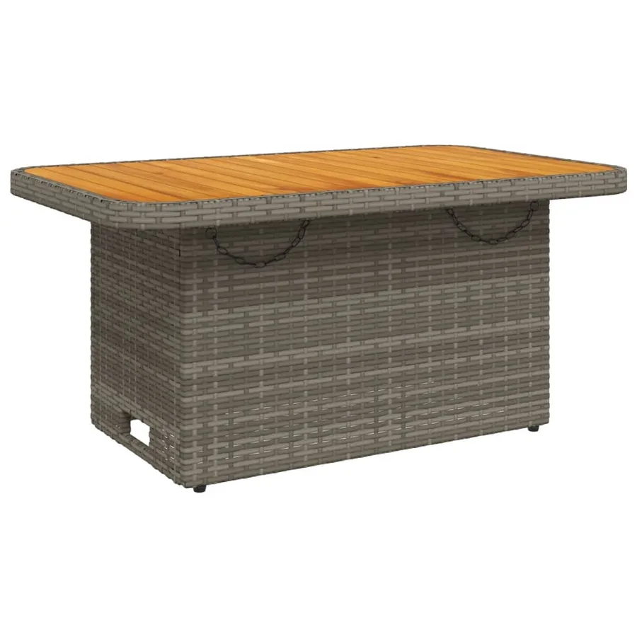 Ensemble à manger jardin 4pcs et coussins Gris Résine tressée - 3