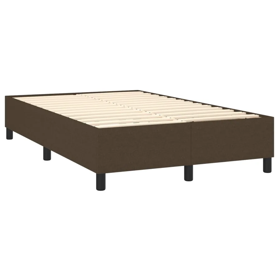 Sommier à lattes de lit avec matelas Marron foncé 120x200 cm - 4
