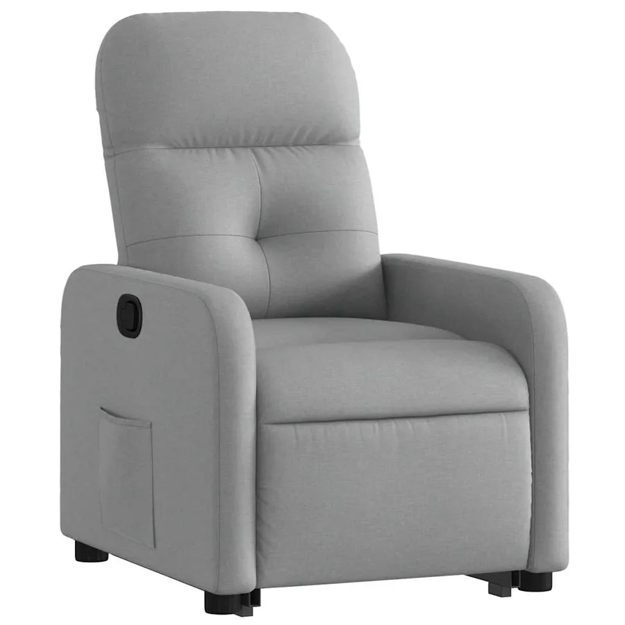 Fauteuil inclinable Gris clair Tissu - 4