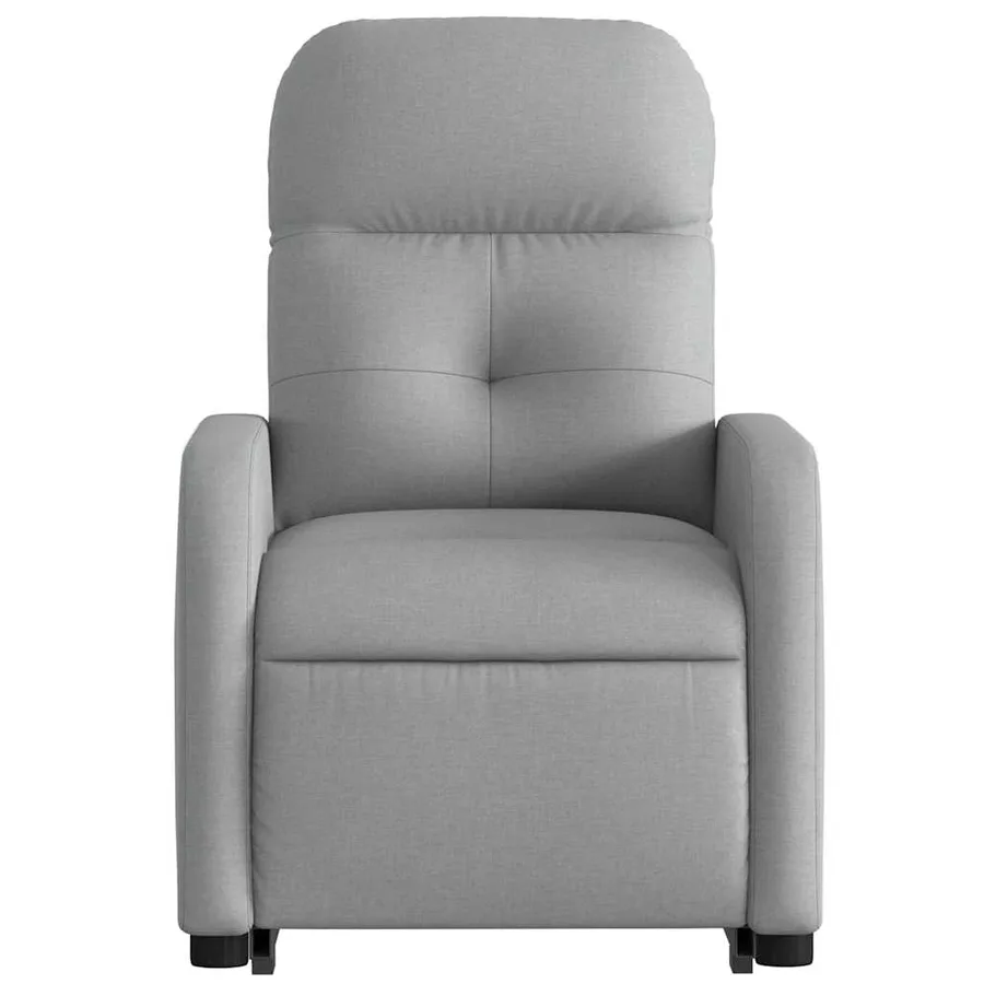 Fauteuil inclinable électrique gris clair tissu - 9