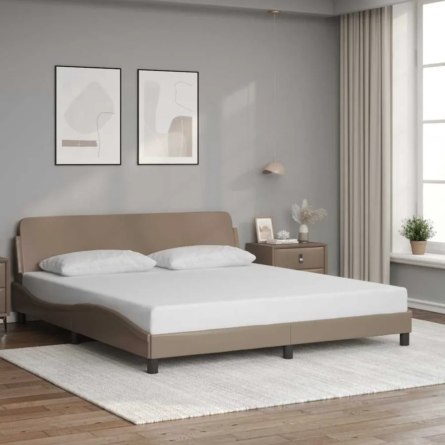 Cadre de lit Dover cappuccino 180x200 cm similicuir