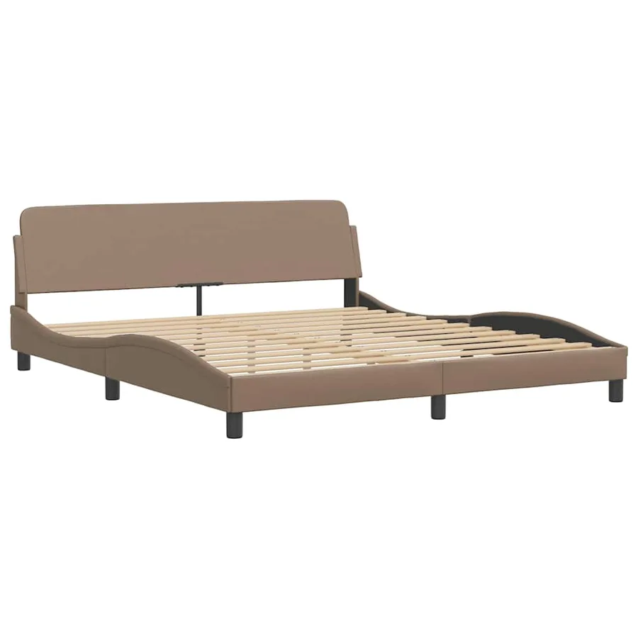 Cadre de lit Dover cappuccino 180x200 cm similicuir - 3