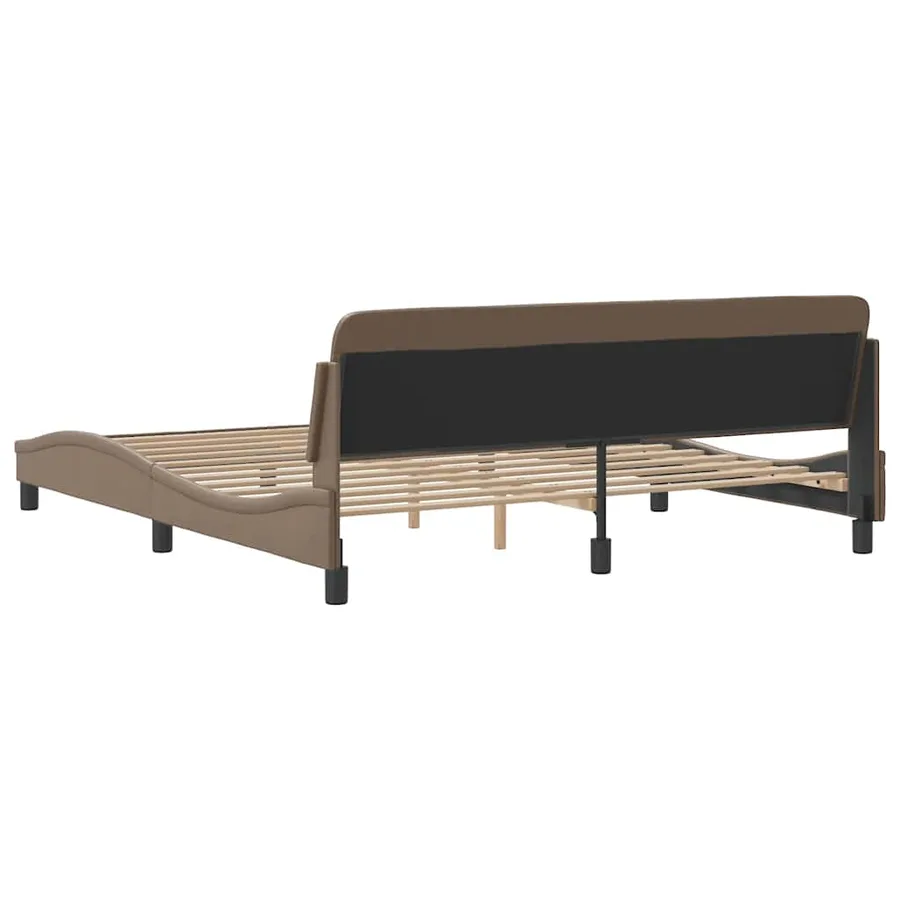 Cadre de lit Dover cappuccino 180x200 cm similicuir - 6