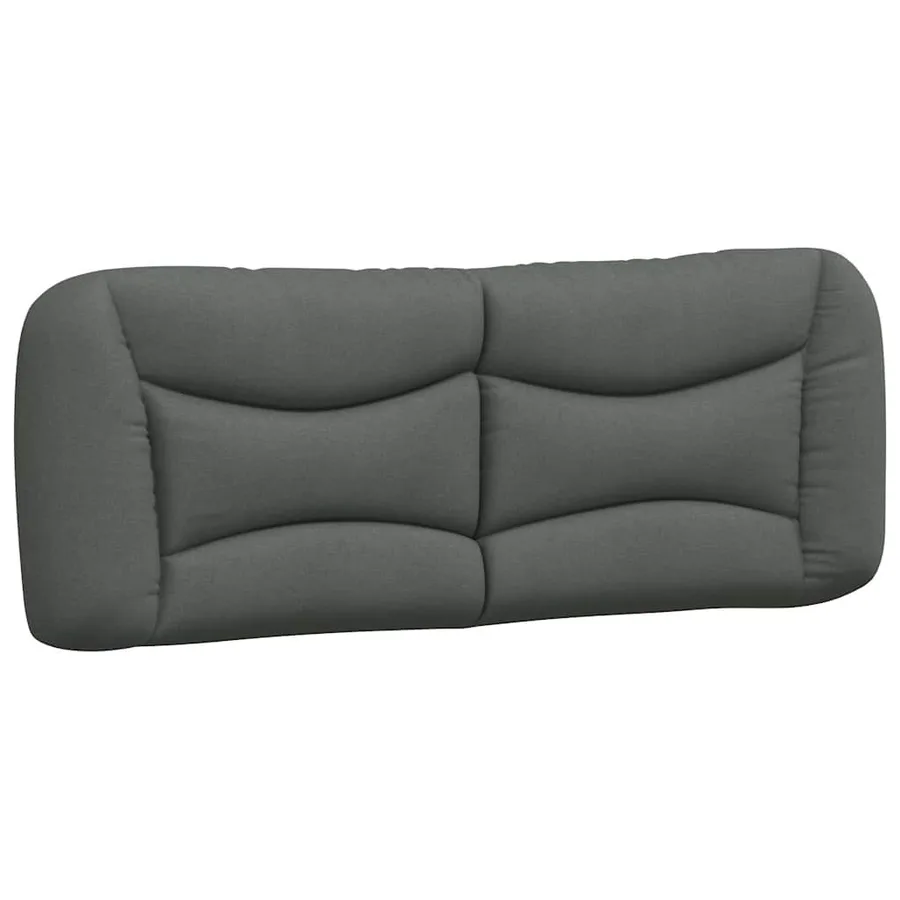 Cadre de lit sans matelas Hvar gris foncé 180x200 cm tissu - 8
