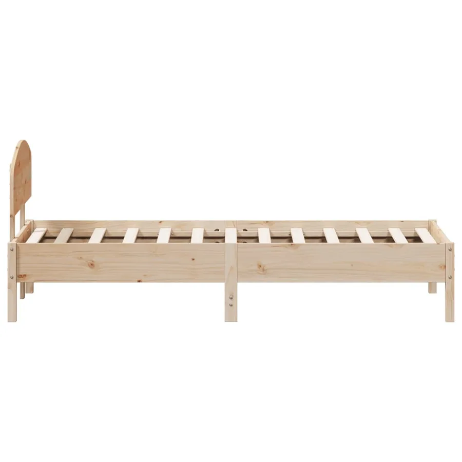 Cadre de lit sans matelas 90x200 cm bois de pin massif - 5